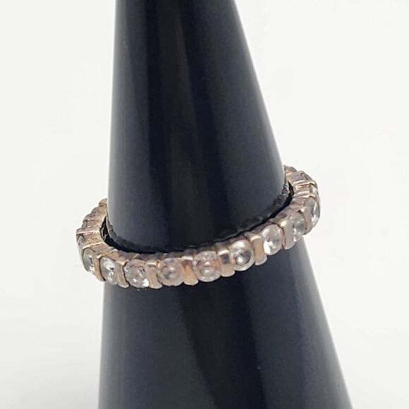Sterling Silver & Clear CZ Ring (7) - Picture 2 of 6